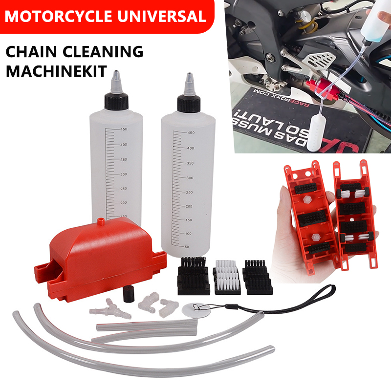 Motorcycle Gear Clearance - Zestaw do czyszczenia łańcucha, szczotka, narzędzie