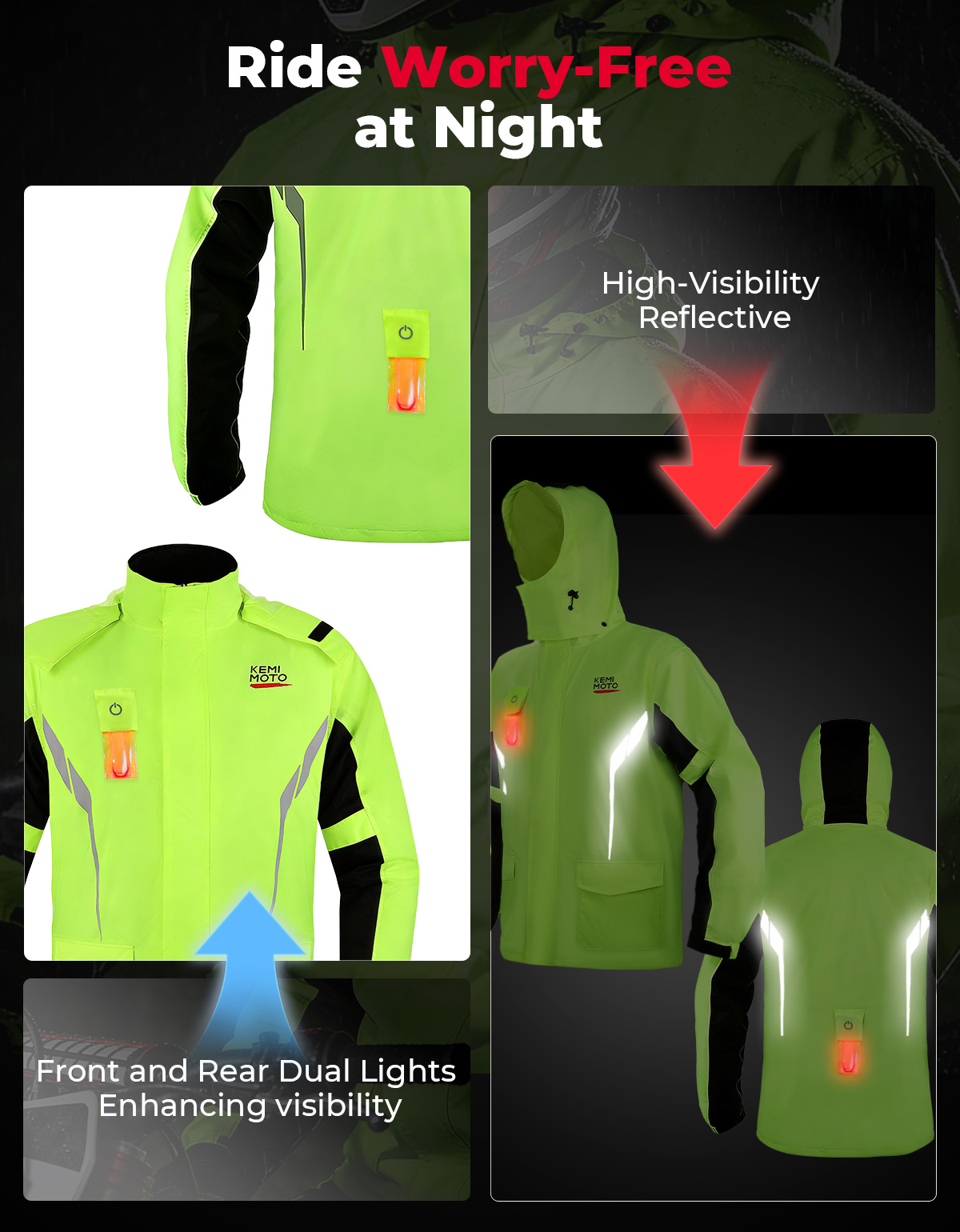 KEMIMOTO Unisex Wodoodporny Ze – Motorcycle Gear Jacket recenzja i cena